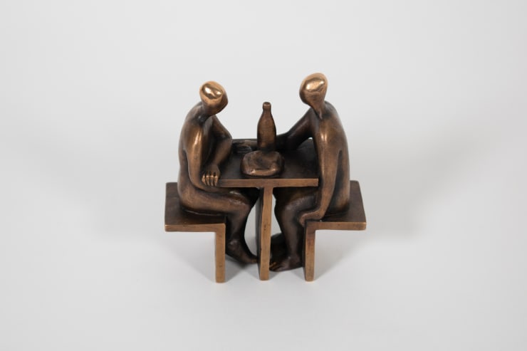 Marian Fountain Conversations II Bronze FURTHER EDITIONS AVAILABLE 11 x 9 x 4 cm