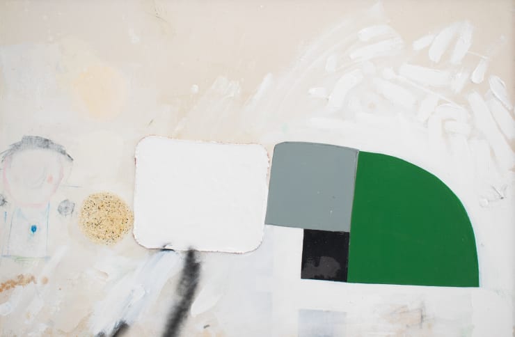 John Blackburn Layla, 2014 Oil & mixed media on canvas mounted on board 81 x 122 cm