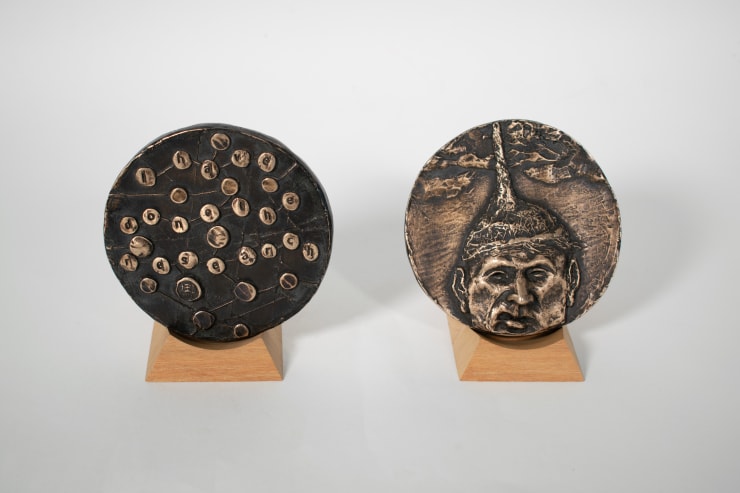 Michael Reed I Have Done the Research, 2023 Bronze 10.5 cm diameter