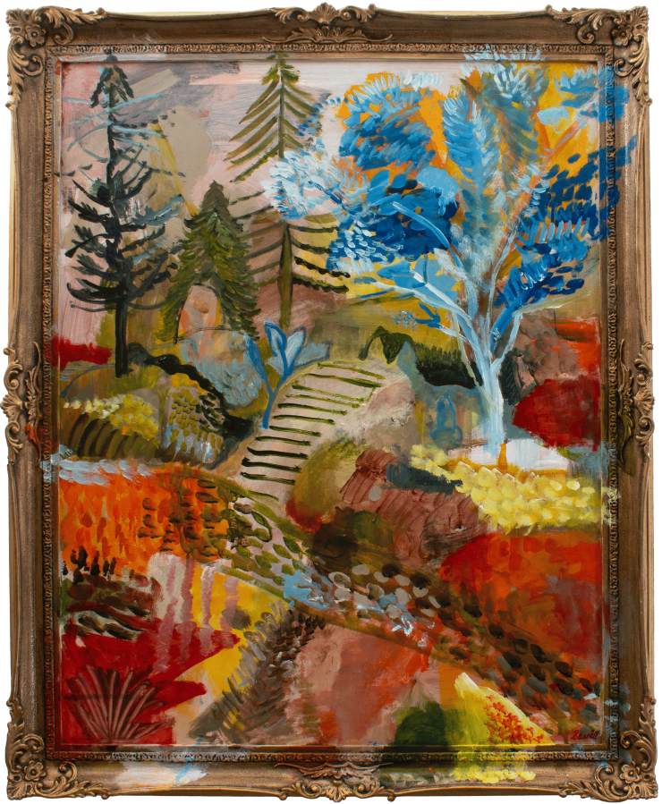 George Savill Pathway II, 2025 Oil on framed board 110 x 91 cm