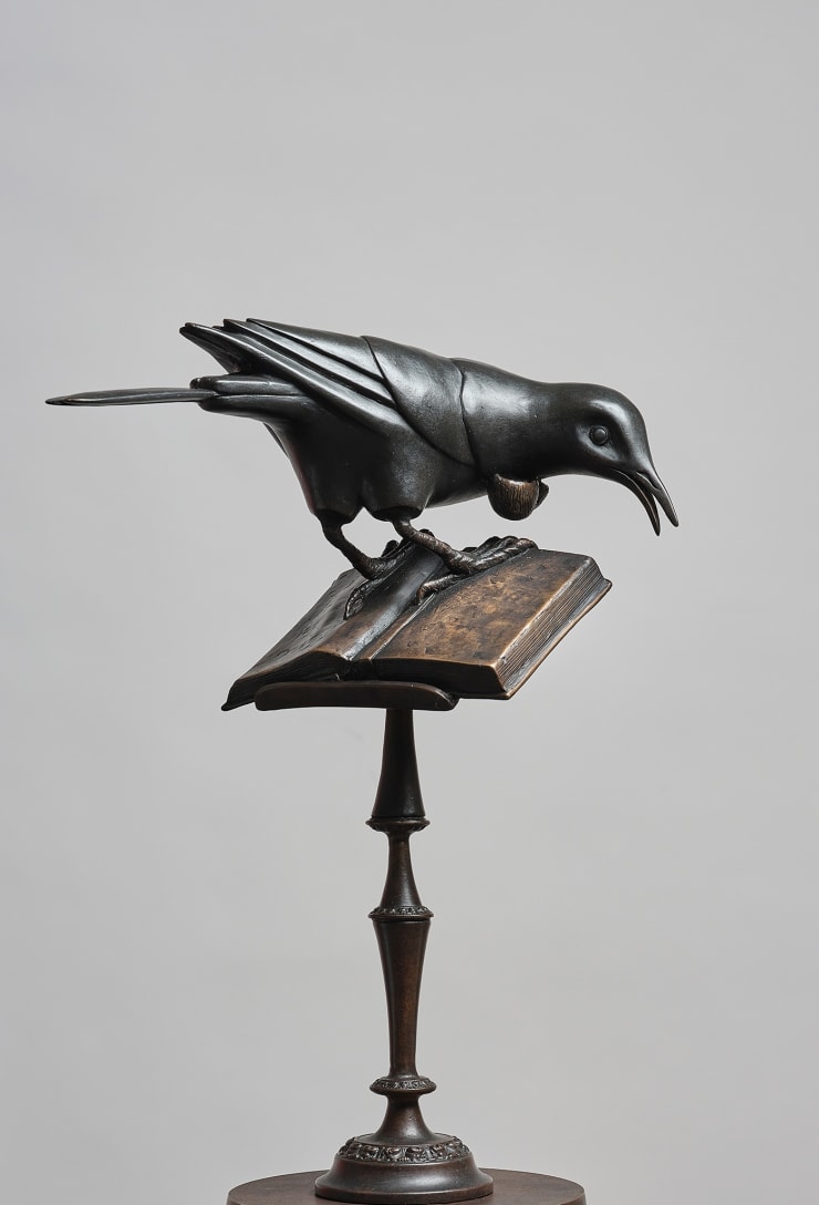 Fiona Garlick Parson Bird, 2023 bronze & bluestone plinth 47 x 34.5 x 22 cm Edition of 7