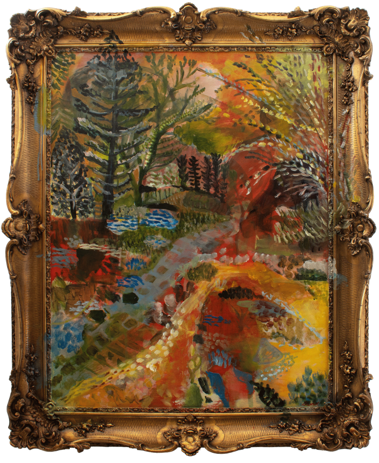 George Savill Pathway I, 2025 Oil on framed board 118 x 97 cm