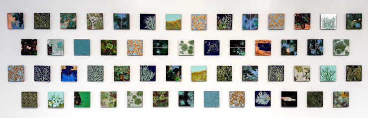 Nicky Foreman Daphne and Apollo Series, 2025 Oil & mixed media on board 15 x 15 cm