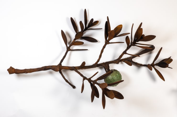 Jim Wheeler Regeneration Renewed, 2025 Bronze with iron rust sealed patina 98 x 60 x 38 cm