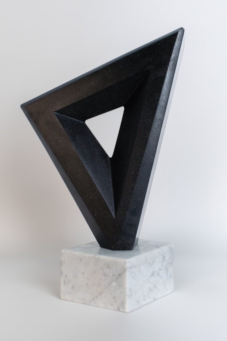 Chris Van Doren HOLIKI Black Granite and Italian Marble 51 x 35 x 22 cm