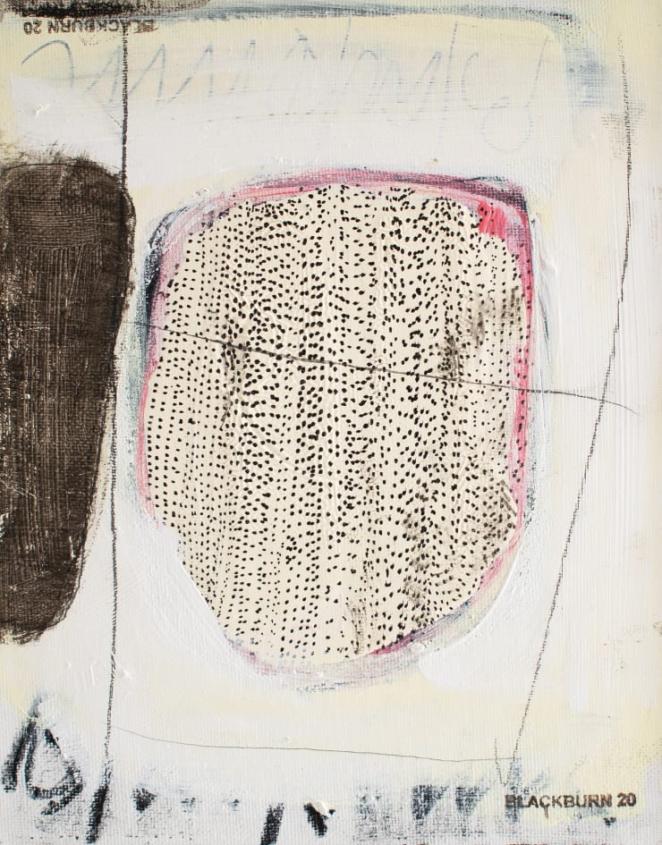 John Blackburn The Mount April 2020, 2020 Acrylic & mixed media on canvas/board 23 x 18 cm