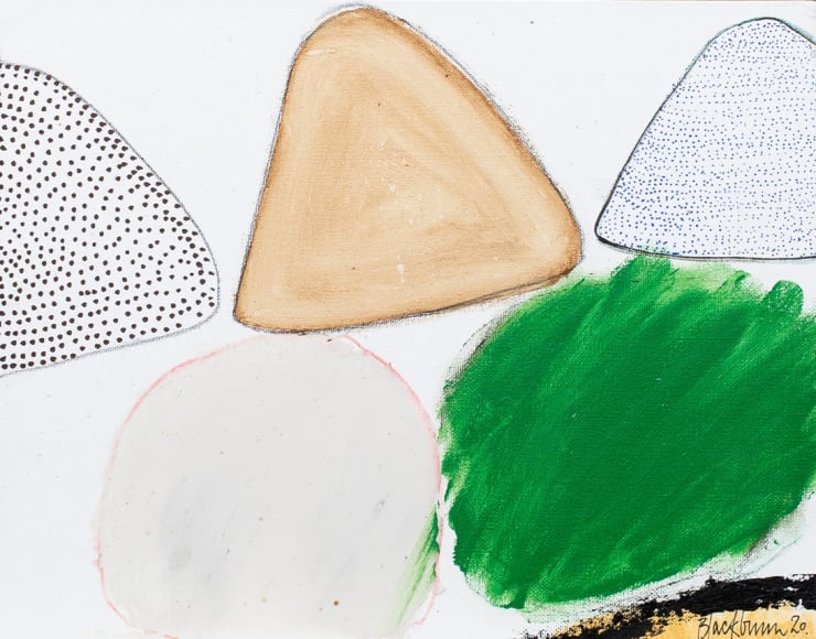 John Blackburn Sunday 14 June, 2020 Acrylic & mixed media on canvas/board 28 x 35.5 cm