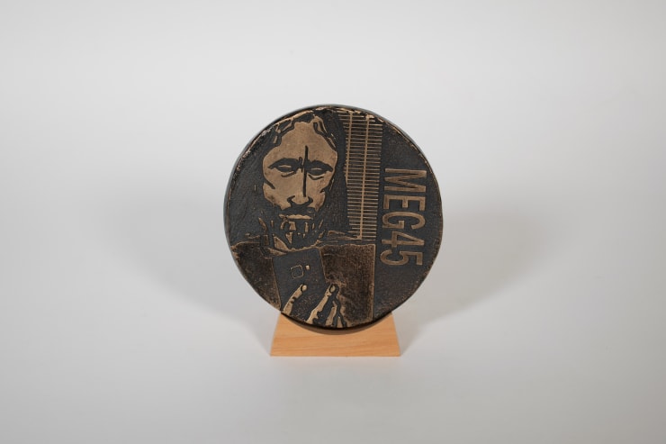 Michael Reed MEG 45 / My Life My Work, Behrouz Boochani AP, 2024 Bronze 10 cm diameter