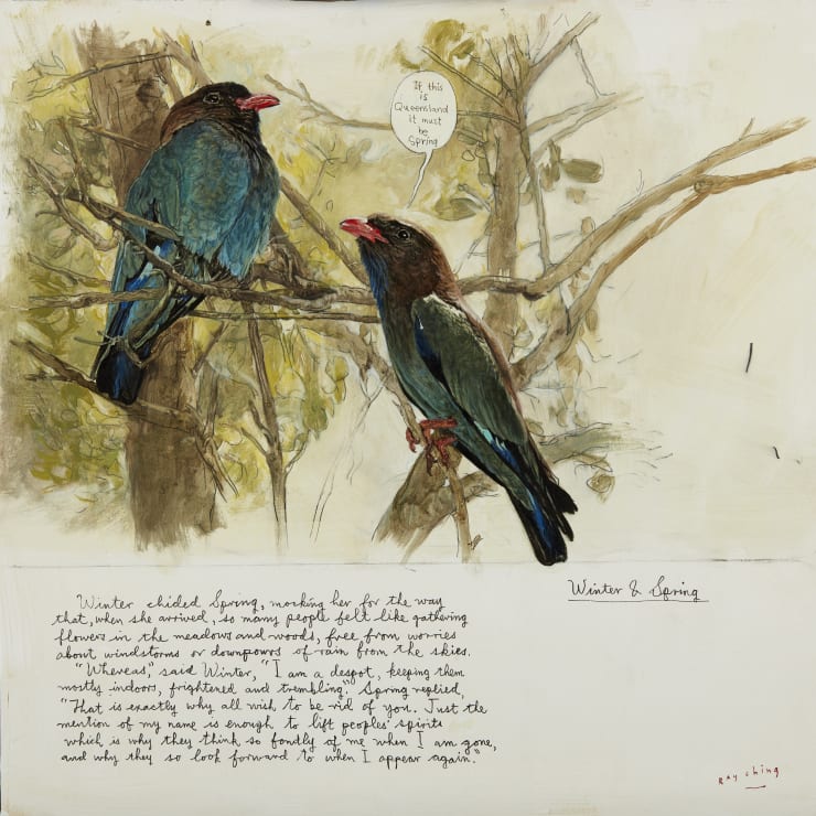 Ray Ching Winter & Spring p. 128, 2017 Alkyd/Acrylic on board 51 x 51 cm