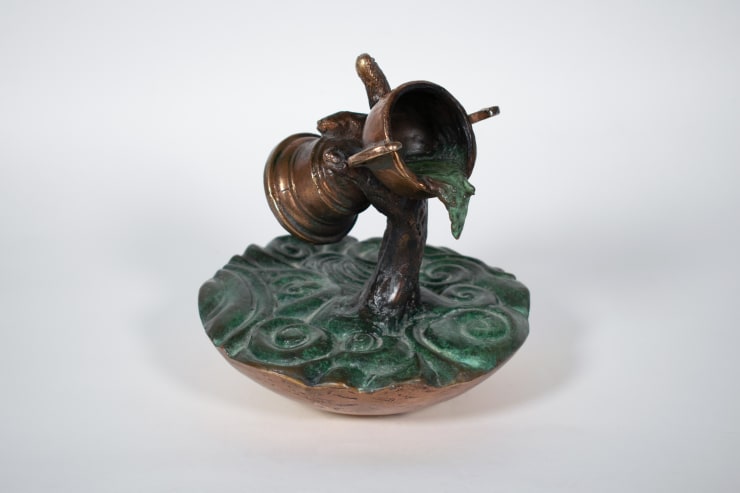 Oliver Stretton-Pow Cup Runneth, 2023 Bronze 28 cm diameter, 20 cm height