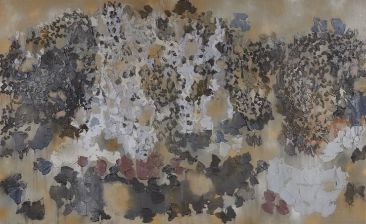 Brendan Burns Thorne Bay Takapuna, Igneous , 2020 Oil & wax on linen 122 x 198 cm