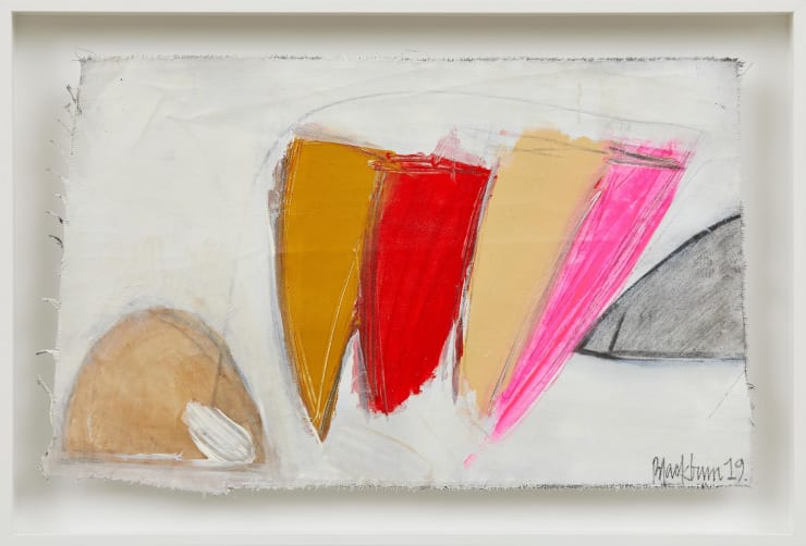 John Blackburn Touch of Tenderness, 2019 Oil & mixed media on canvas 29 x 49 cm