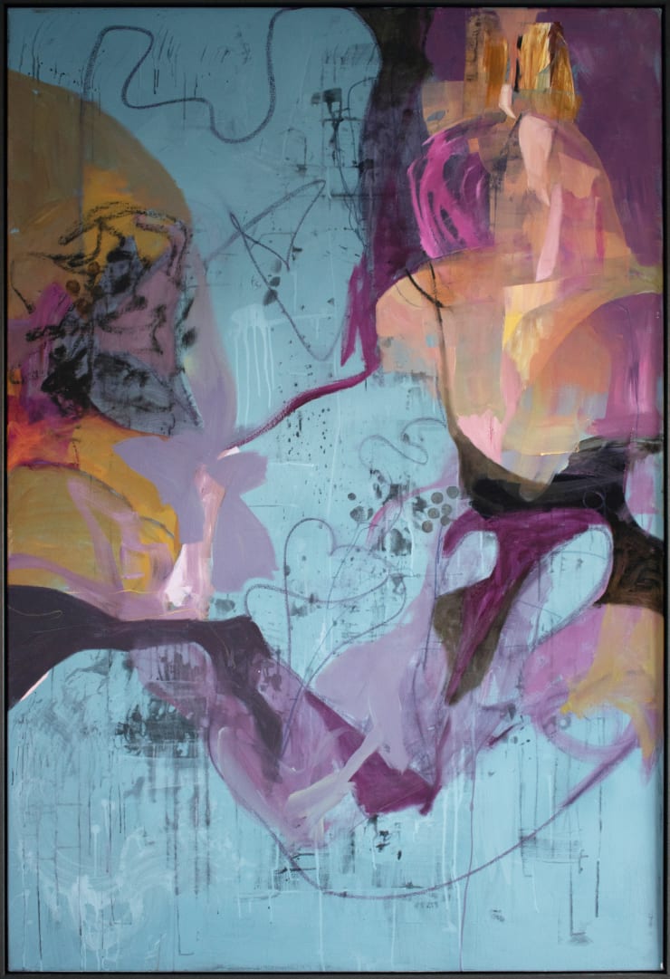 Nicola Bennett Bright and Early, 2024 Oil & mixed media on canvas 156 x 106 cm