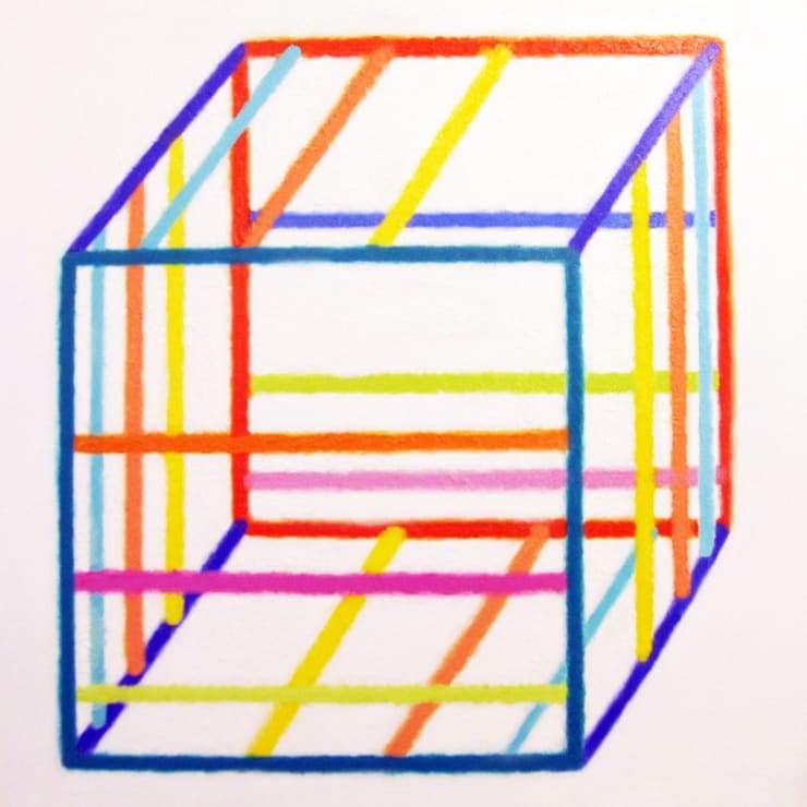 Michael Smither, Harmonic Box Blue Green, 2011