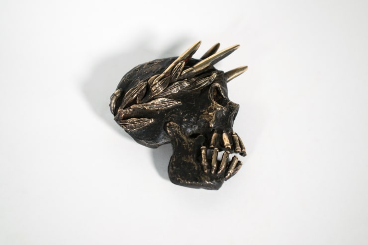 Michael Reed Military Wisdom, 1995 Bronze 11 x 12 cm