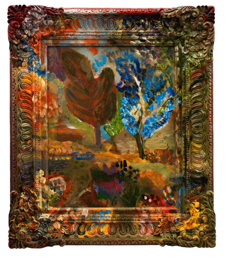 George Savill Waimoana I, 2025 Oil on framed board 72 x 62 cm