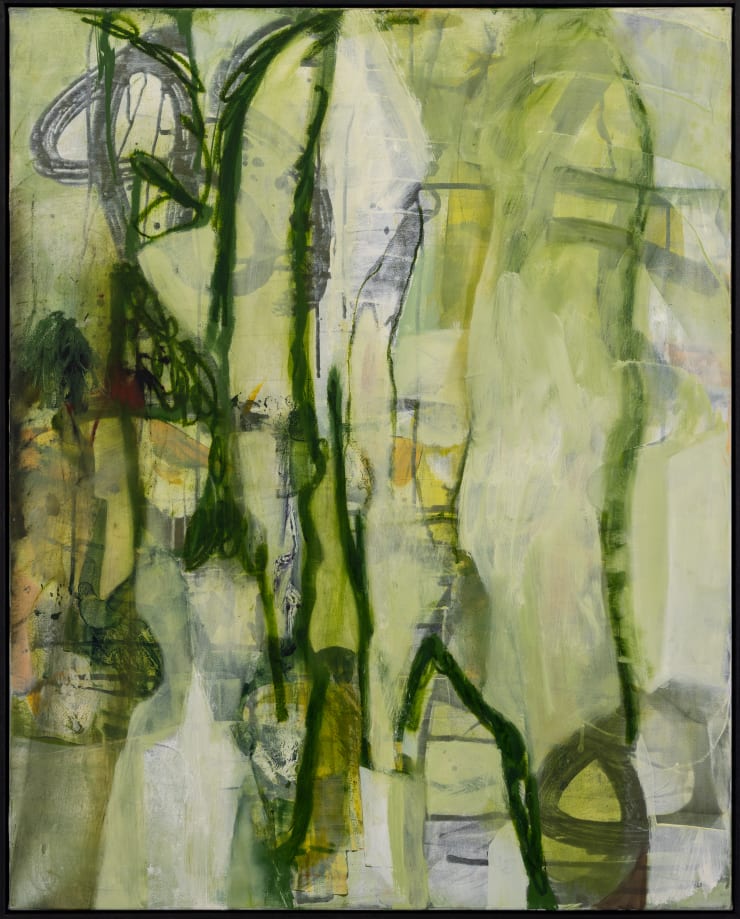 Nicola Bennett Salad Days, 2025 Oil & mixed media on canvas 102 x 82 cm (framed)