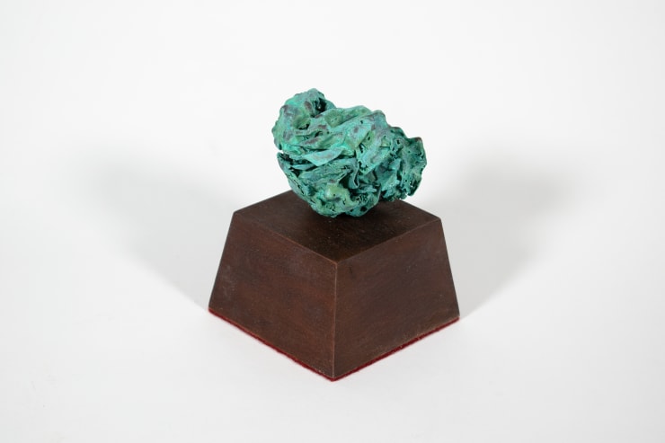 Paul Hartigan Screw Up, 2024 Bronze on Kauri base 11 x 9 x 9 cm