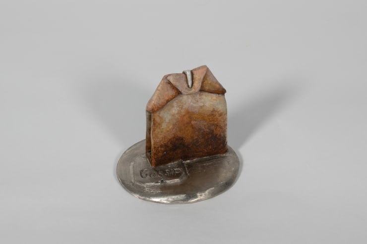 Juliette Milne Gossip, 2025 White bronze with polychrome patina 7 x 6.5 x 6.5 cm