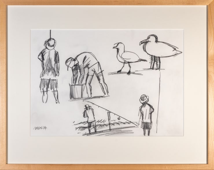 Michael Smither, Four Figures & Two Birds, 2004