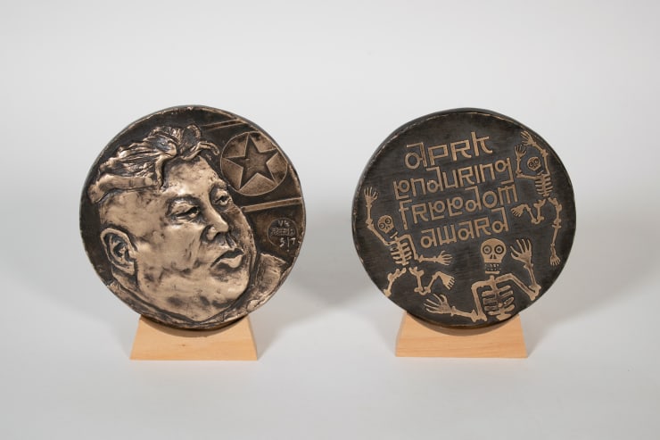 Michael Reed Kim Jong-un / DPRK Enduring Freedom Award, 2019 Bronze 10 cm diameter