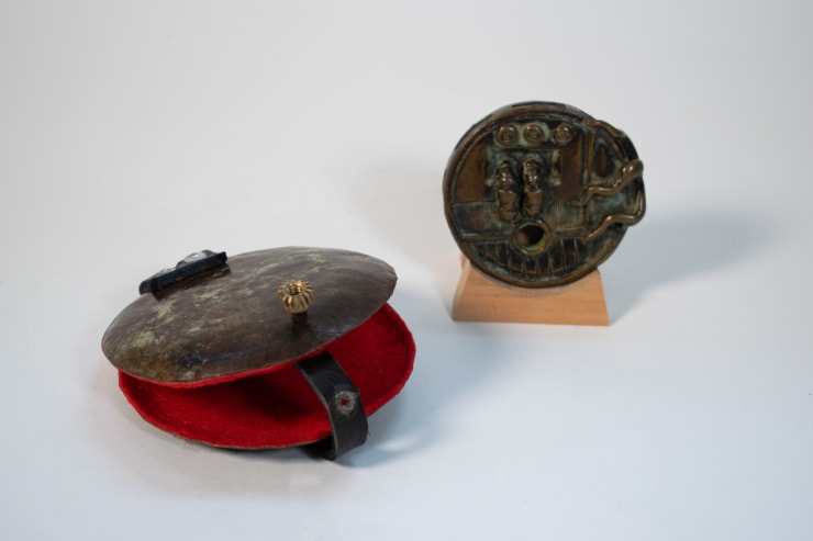 Bill Hayes Bug in the System Bronze Medallion 7 cm diameter, case 10 cm diameter