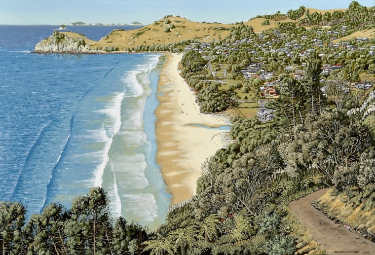 George Baloghy, Hahei from track to Cathedral Cove, 2010