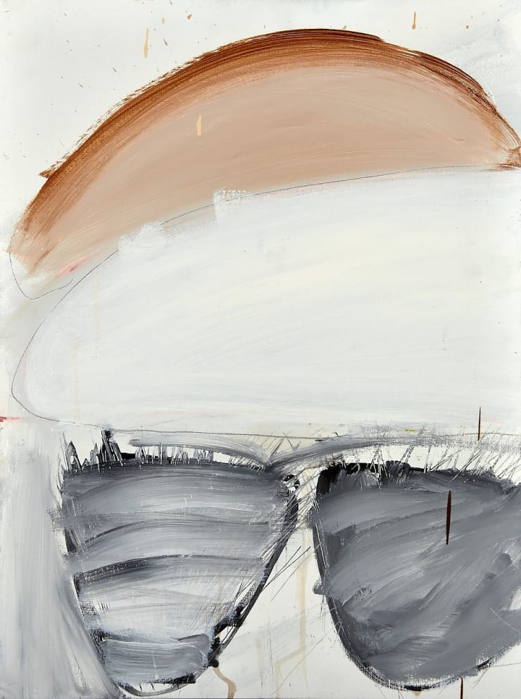 John Blackburn 2 Grey Cups, 2008 Oil & mixed media on canvas mounted on board 61 x 45 cm