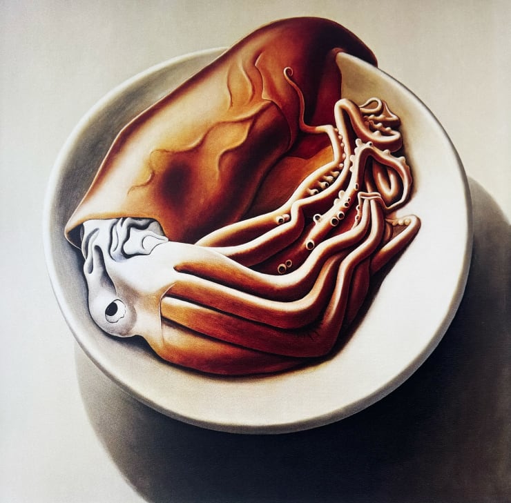 Michael Smither, Squid on a Plate , 2023