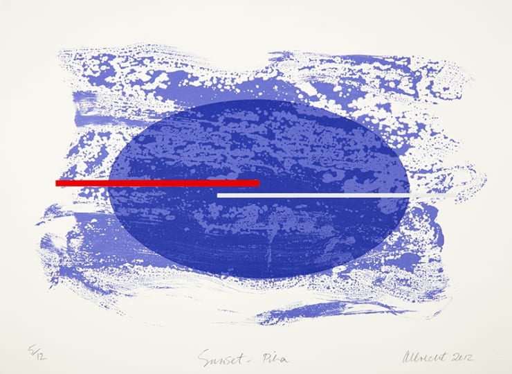Sunset - Piha screenprint by Gretchen Albrecht