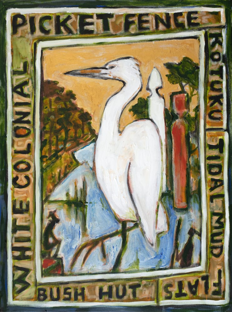 Nigel Brown, White Colonial White Kōtuku, 2024