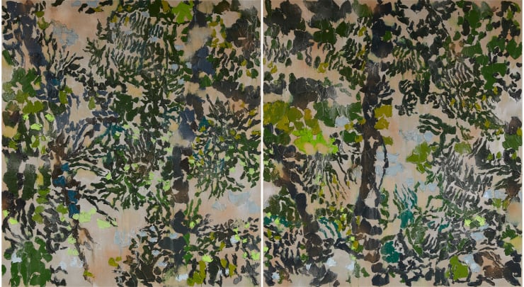 Brendan Burns, Kitekite Glen Esk Diptych, 2020
