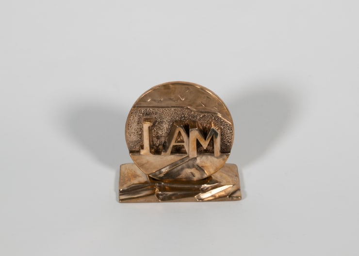 Lesley Fowler In the Beginning, 2024 Solid Brass casting - hand finished FURTHER EDITIONS AVAILABLE 6.5 x 7.5 x 3.5 cm