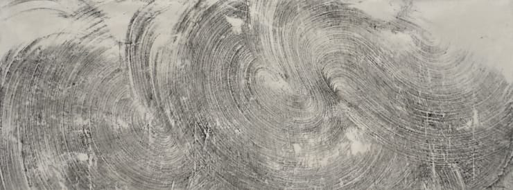 PARK YELIM WIND Pattern, 2023 Ink and sand on Hanji 51 x 138.5cm