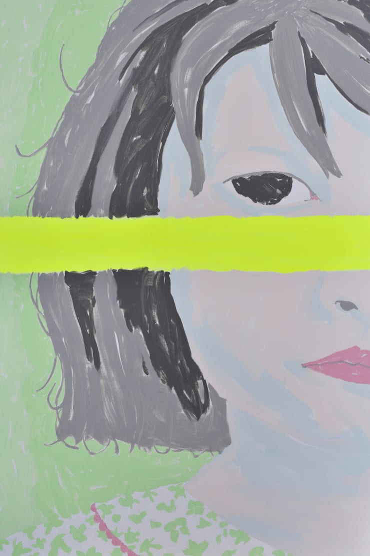 HWANG DO YOU THE GREEN RAY, 2023 Acrylic on canvas 193.3 x 130.3cm