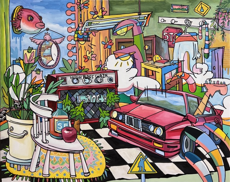 Set A Day 90 9X72 7Cm Oil On Canvas 2023