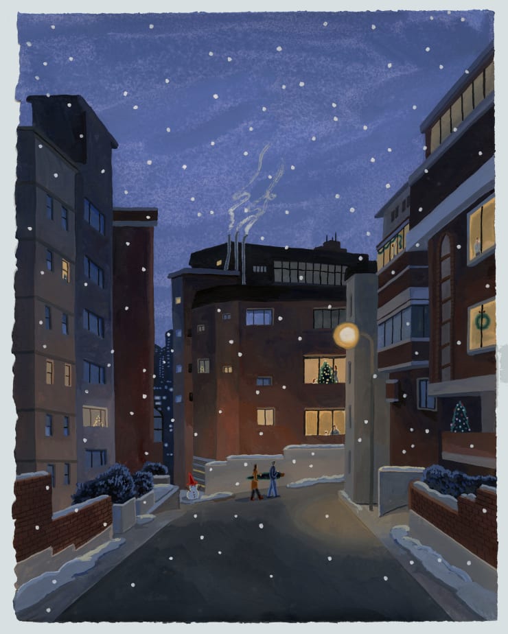 12 Going Home 40 9X31 8 Watercolor And Gouache On Arches 2025Jpg