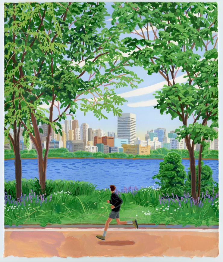 5 Running 45 5X37 9 Watercolor And Gouache On Arches 2025Jpg