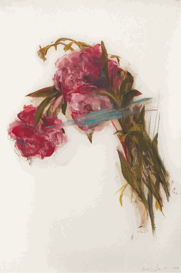 Madeleine Lamont, Pink Bouquet with Blue #3