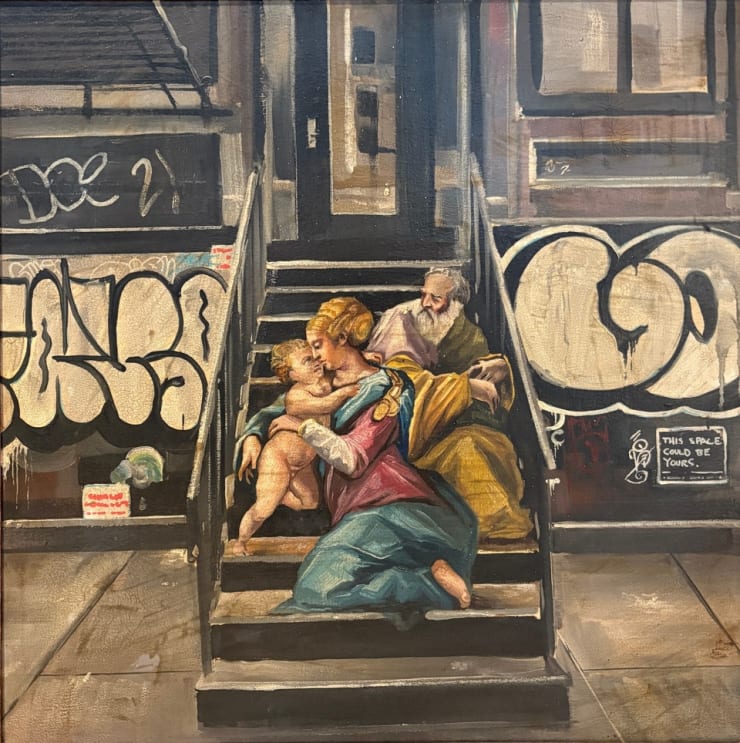 Carl White, Stoop (Holy Family), 2025