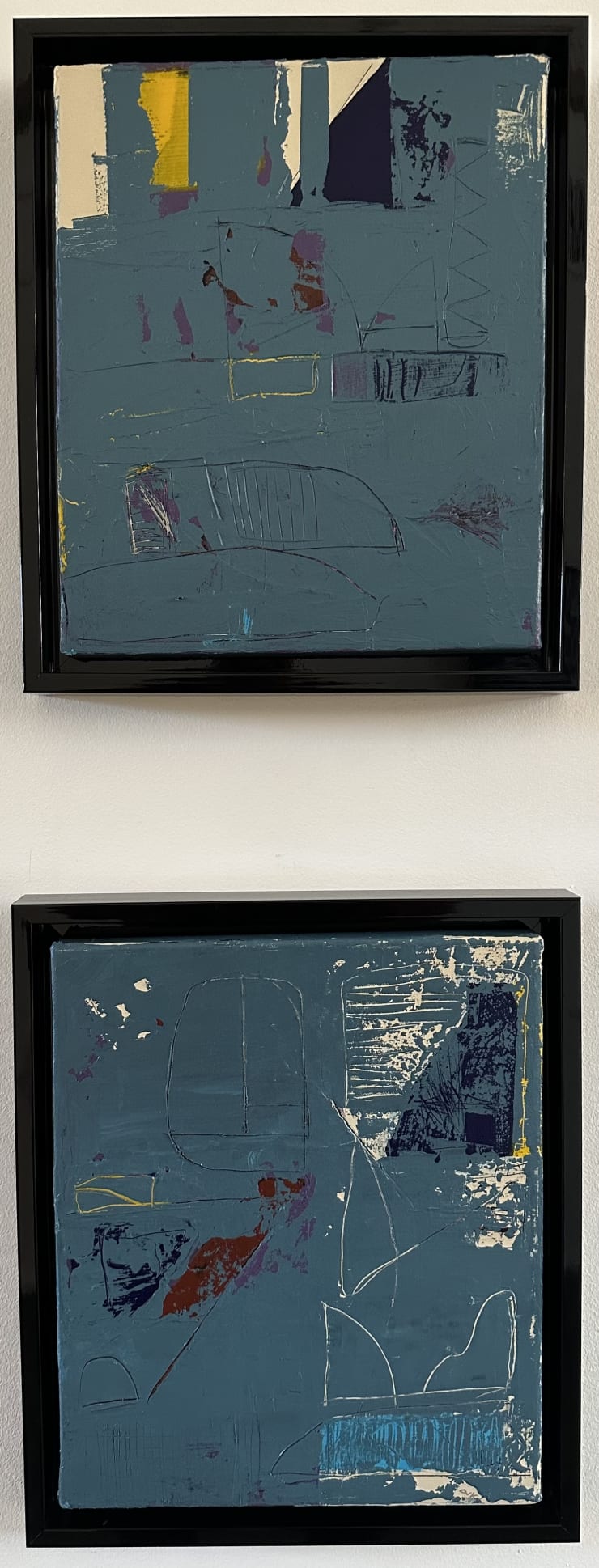 Chris Kuzmanovich, Two Years of Distance (diptych) , 2023