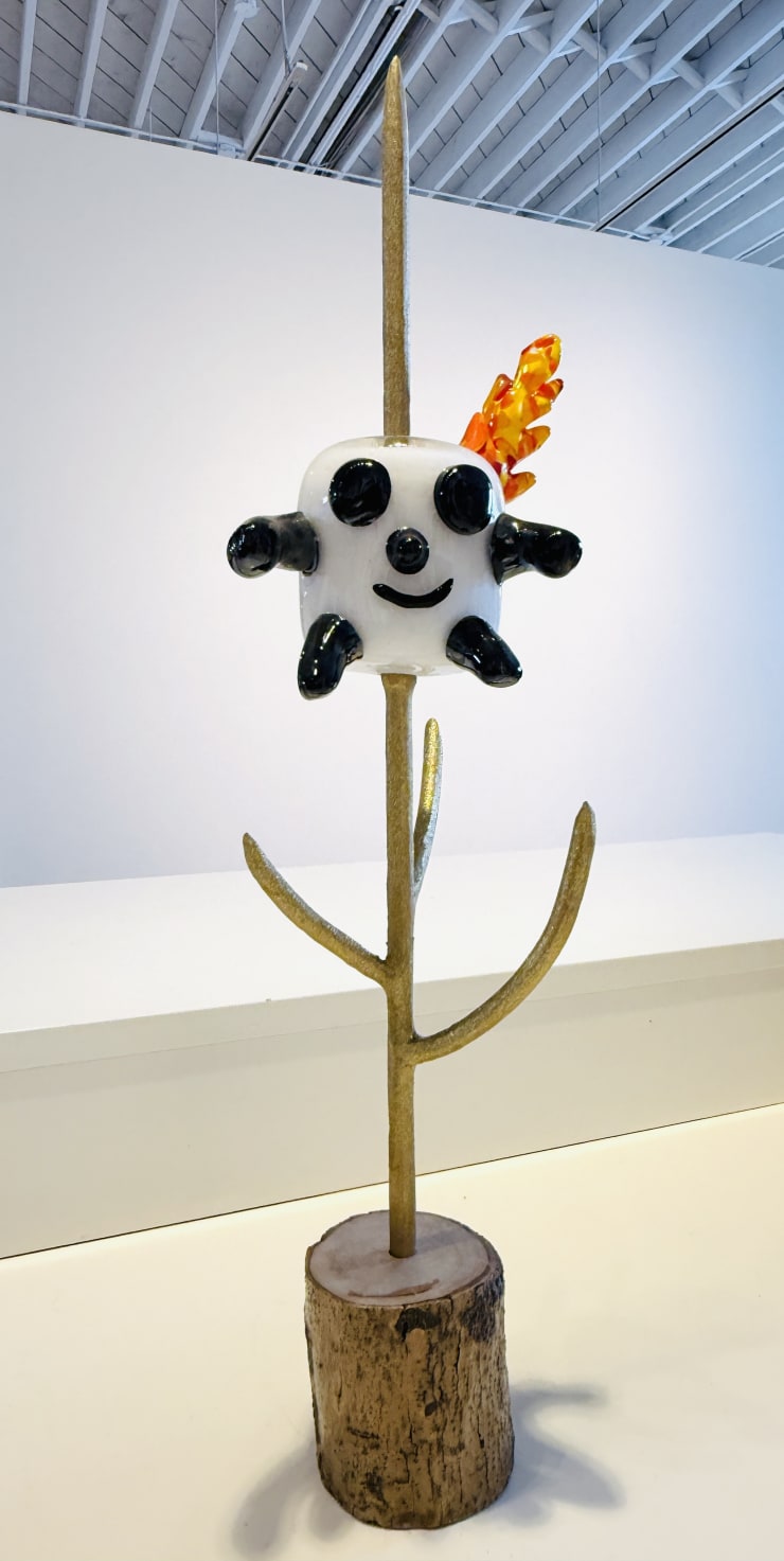 Phillip Bandura, Burning Marshmallow Buddies - Smiley, 2025