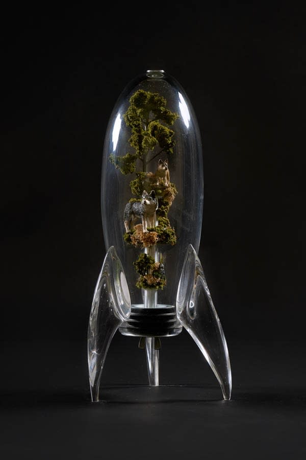 Phillip Bandura, Wildland Rockets : Gray Wolf & Pup, 2024