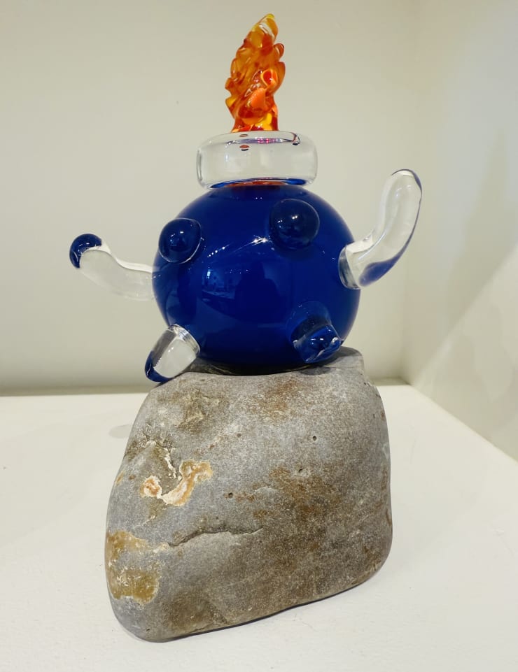 Phillip Bandura, The Blue BOMB (for the good and the bad things that explode in life) (duplicate), 2025