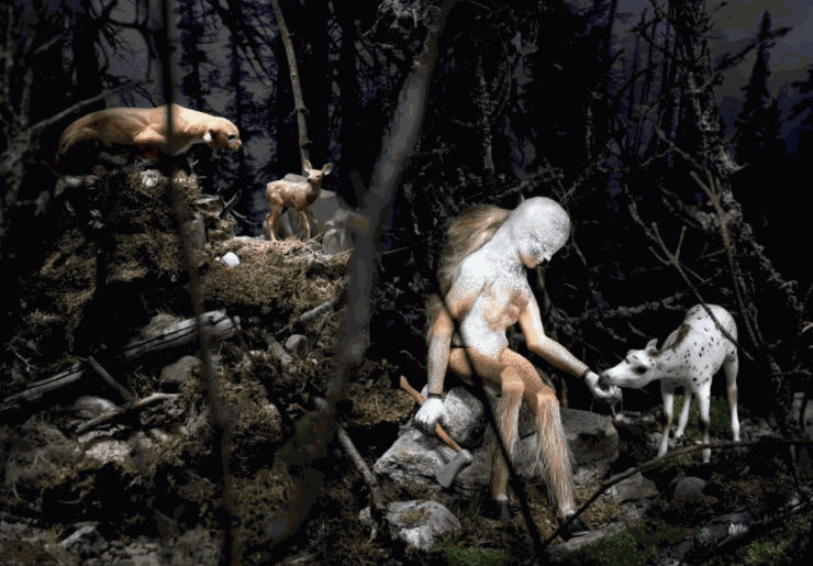 Diana Thorneycroft. Woodsman (wood gatherer and amputator), 2015. (Diana Thorneycroft; Photo: Willy Waterton)