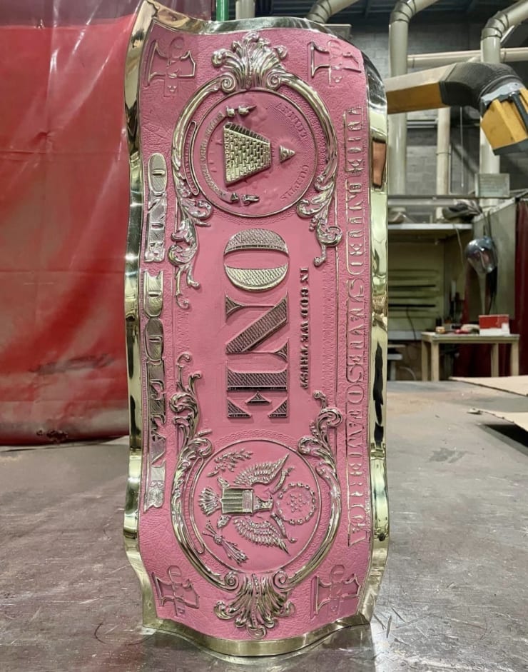 Karl Lagasse, Bronze One Dollar , 2024