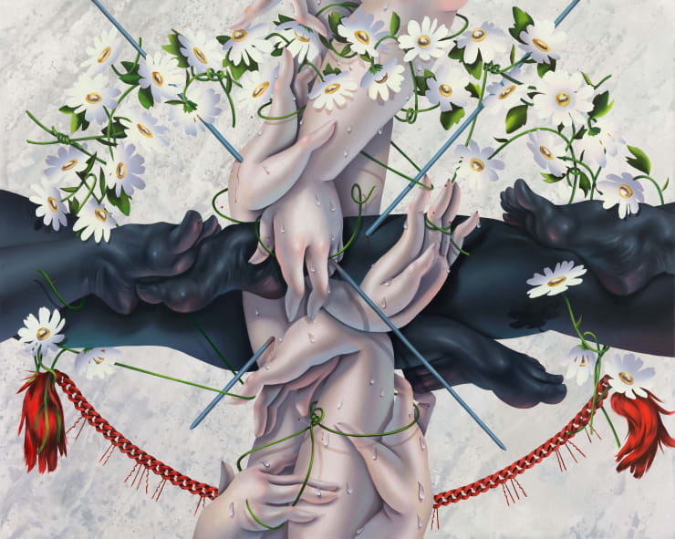 Sarah Slappey - Black and White Cross, 2022