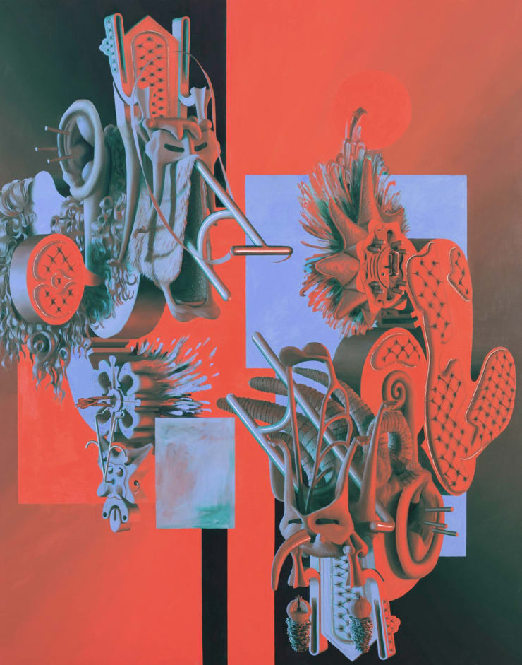 Tom Waring - Studder, 2020. Oil on linen, 180 x 140 cm