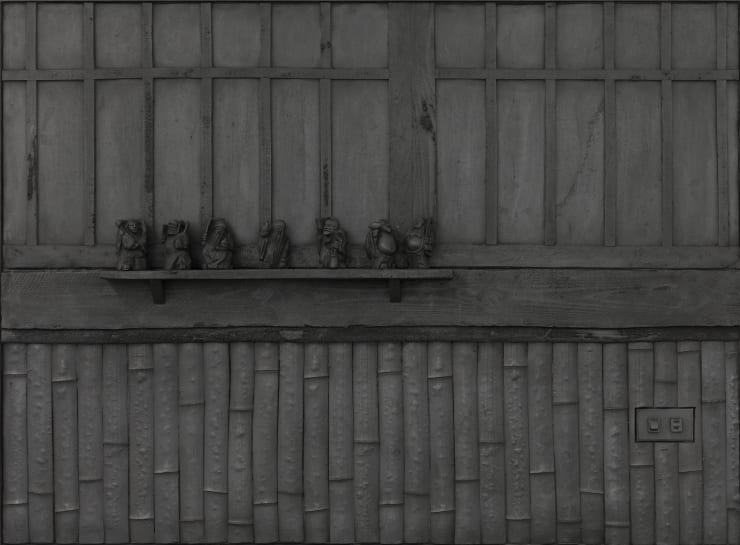 Rico Weber - Die 7 Götter, 1995. Acrylic resin, silicone, metal, 110 x 150 cm, 43 1/4 x 59 1/8 in