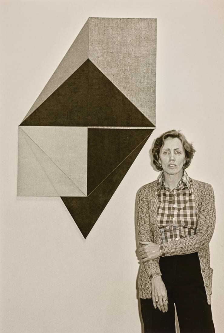 Dorothea Rockburne Photographed by James Hamilton, Vogue, June 1977 / © 2025 Dorothea Rockburne / Artists Rights Society (ARS), New York